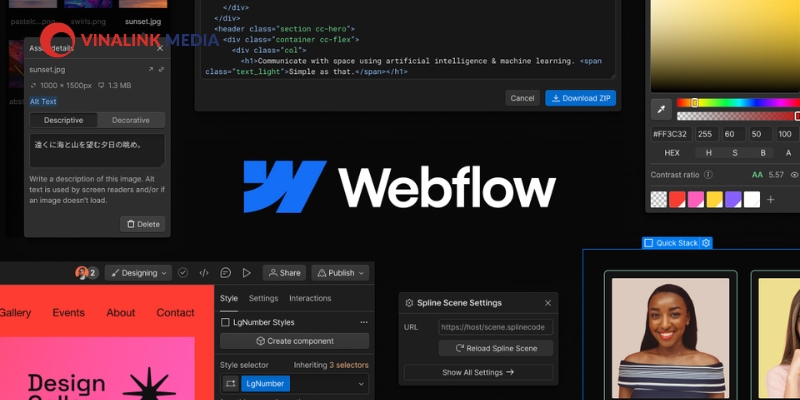 công cụ thiết kế UX/UI Webflow